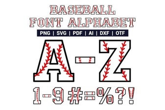 Baseball Alphabet Font Design Ideas