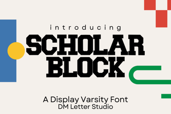 Scholar Block Font for Creative Projects