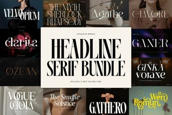 Headline Serif Bundle Font for Creative Projects