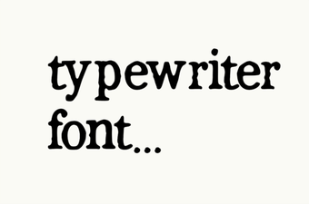 Best Typewriter Fonts for Vintage Design Projects